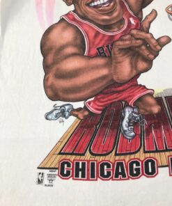 NBA Chicago Bulls Dennis Rodman Basketball Player Tshirt Hoodie Crewneck Sweatshirt Reprinted Full Color Full Size Gifts for NBA Fans