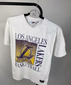 NBA L.A. Lakers Vintage Style Tshirt Hoodie Crewneck Sweatshirt Reprinted Full Color Full Size Gifts for NBA Fans