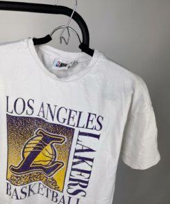 NBA L.A. Lakers Vintage Style Tshirt Hoodie Crewneck Sweatshirt Reprinted Full Color Full Size Gifts for NBA Fans