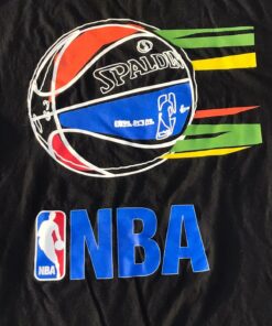 NBA Spalding Basketball Tshirt Sweatshirt Hoodie Crewneck Sweatshirt Pullover Reprinted Full Color Full Size Gifts for NBA Fans