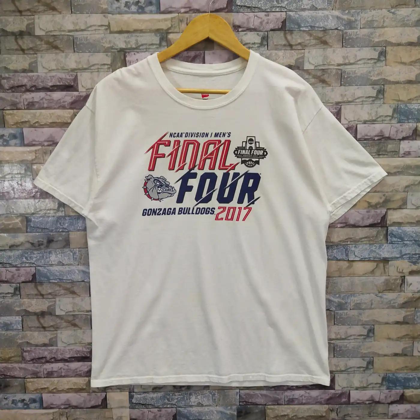 NCAA Final Four Gonzaga Bulldogs T-Shirt Sweatshirt Pullover Hoodie Reprinted Full Color Full Size Gift For NCAA Fans