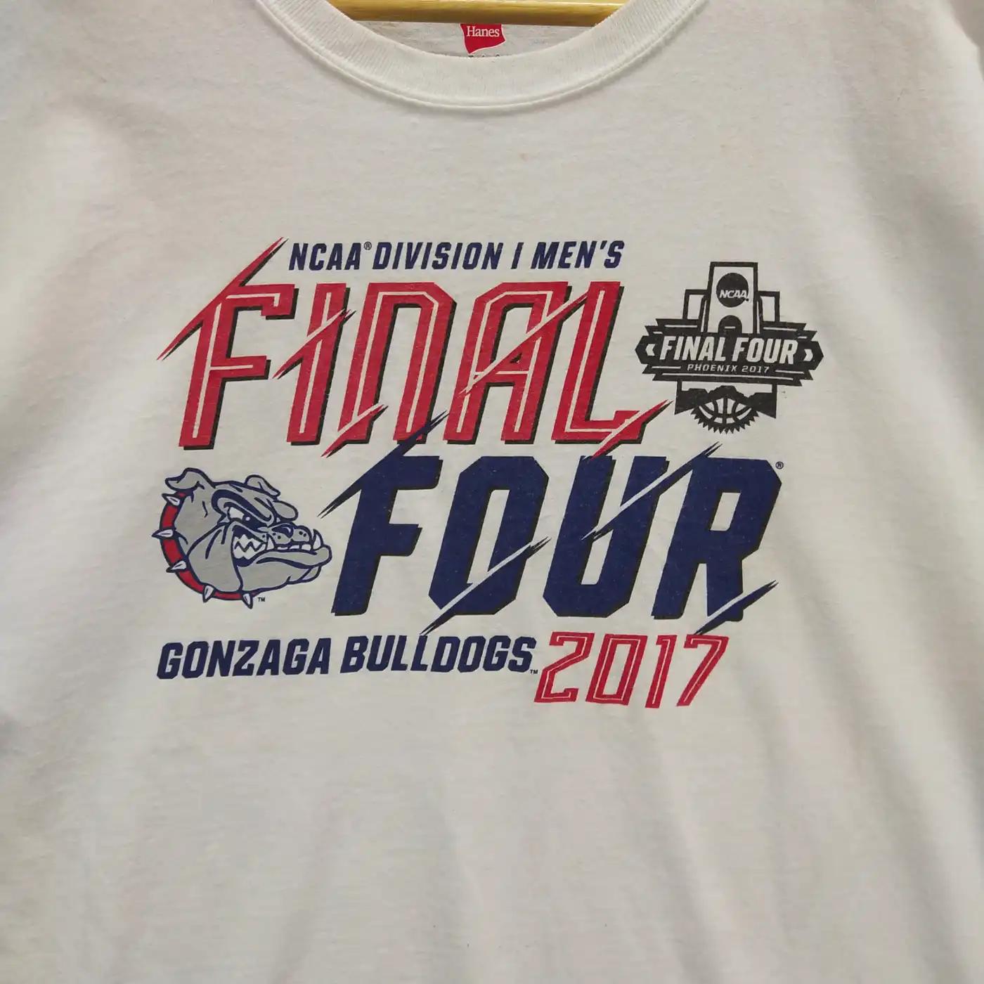 NCAA Final Four Gonzaga Bulldogs T-Shirt Sweatshirt Pullover Hoodie Reprinted Full Color Full Size Gift For NCAA Fans - Image 2
