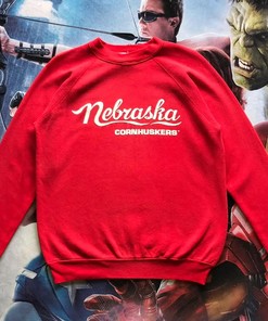 NCAA Nebraska Cornhuskers Nebraska University T-Shirt Sweatshirt Pullover Hoodie Reprinted Full Color Full Size Gift For NCAA Fans
