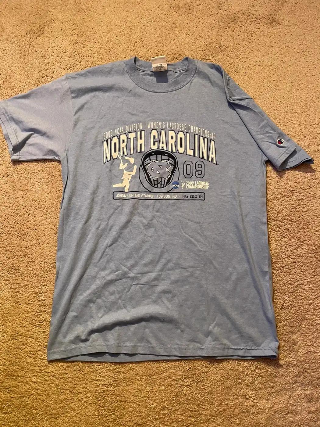 NCAA North Carolina T-Shirt Sweatshirt Pullover Hoodie Reprinted Full Color Full Size Gift For NCAA Fans