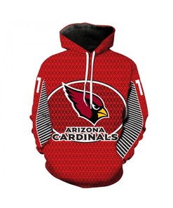 Nfl American Football Fashion 3D Hooded Sweatshirt Cool Pullover Arizona Cardinals