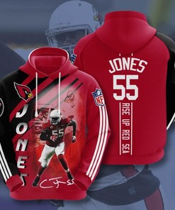 Nfl Arizona Cardinals Chandler Jones 3D All Over Print Zip Up Hoodie Option