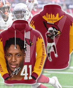 Nfl Arizona Cardinals Kenyan Drake 3D All Over Print Zip Up Hoodie Option