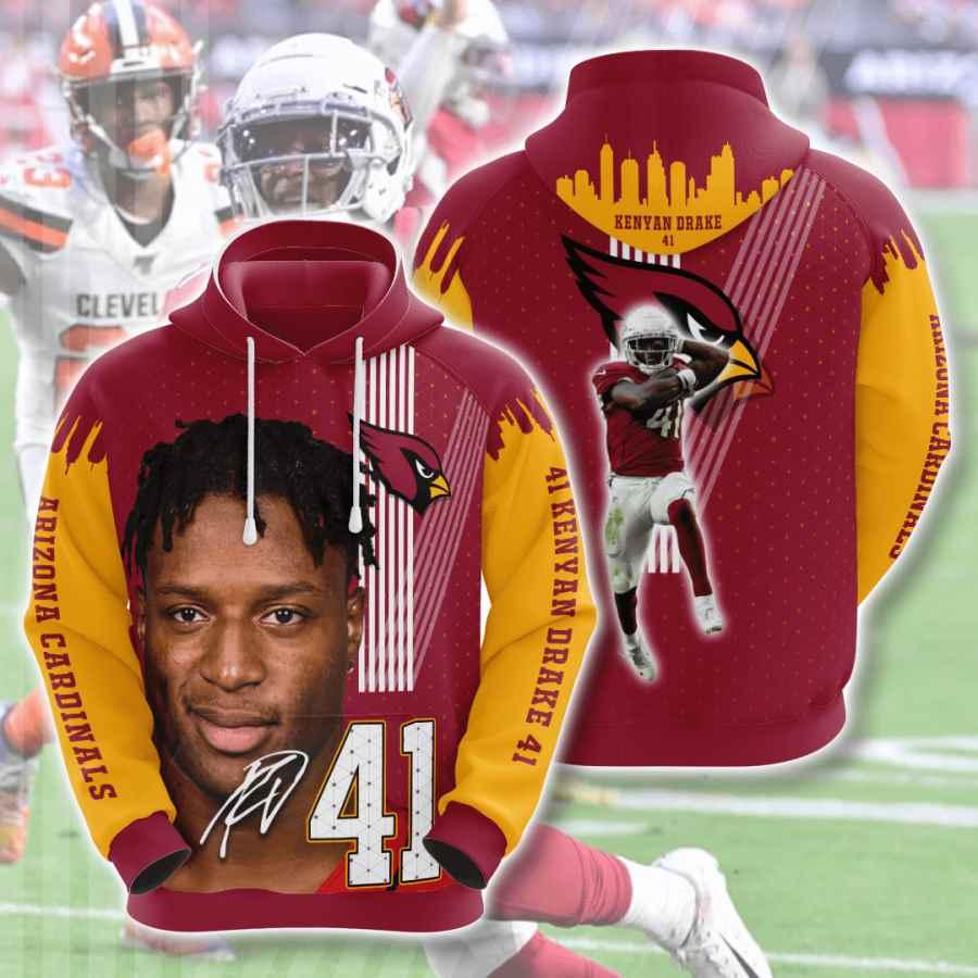 Nfl Arizona Cardinals Kenyan Drake 3D All Over Print Zip Up Hoodie Option