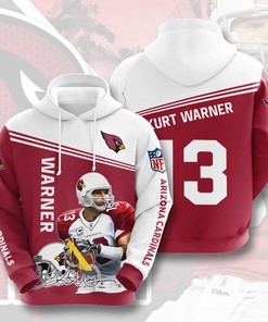 Nfl Arizona Cardinals Kurt Warner 3D All Over Print Zip Up Hoodie Option