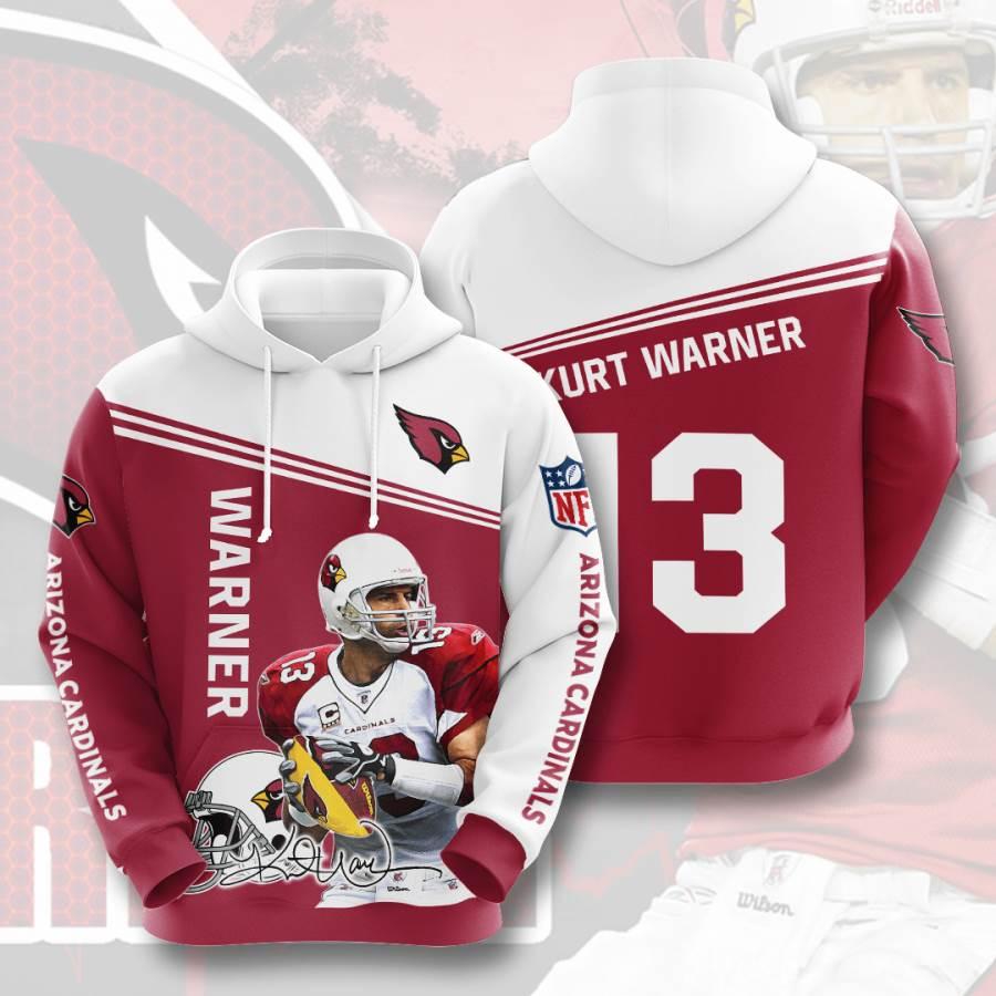 Nfl Arizona Cardinals Kurt Warner 3D All Over Print Zip Up Hoodie Option