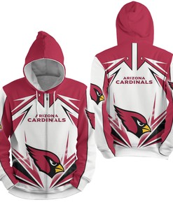 Nfl Arizona Cardinals Lighting 3D Full Over Print Hoodie Zip Hoodie Sweater Tshirt 2