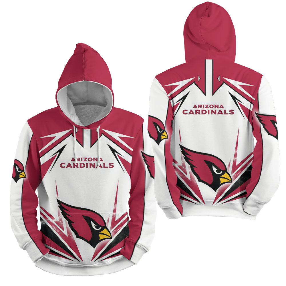 Nfl Arizona Cardinals Lighting 3D Full Over Print Hoodie Zip Hoodie Sweater Tshirt 3