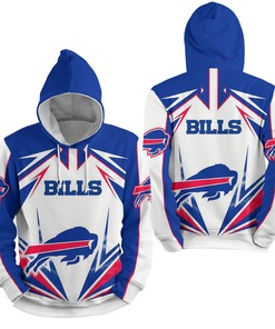 Nfl Buffalo Bills Lighting 3D Full Over Print Hoodie Zip Hoodie Sweater Tshirt 3
