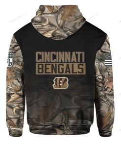 Nfl Cincinnati Bengals Hunting Hoodie 3D 3Ho V2K0 3