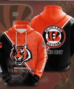 Nfl Cincinnati Bengals Jersey 3D All Over Print Zip Up Hoodie Option