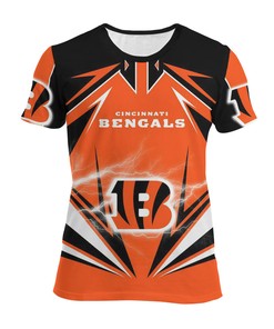 Nfl Cincinnati Bengals Lighting 3D Full Over Print Hoodie Zip Hoodie Sweater Tshirt 1