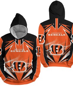 Nfl Cincinnati Bengals Lighting 3D Full Over Print Hoodie Zip Hoodie Sweater Tshirt 3