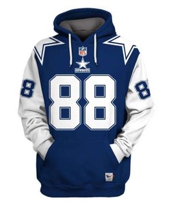 Nfl Cowboy Irvin 88 3D All Over Print Zip Up Hoodie Option
