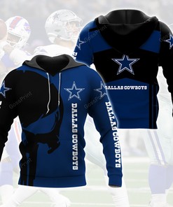 Nfl Dallas Cowboys 3D All Over Printed Hoodie, Zip Up Hoodie Style 6
