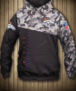 Nfl Denver Broncos Camo Men And Women 3D Full Printing Hoodie Zip Hoodie Denver Broncos 3D Full Printing Shirt
