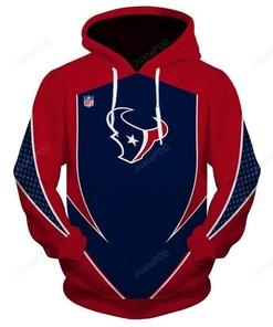 Nfl Football Houston Texans 3D Hoodie Zip Hoodie, Nfl 3D All Over Print Hoodie Zip Hoodie