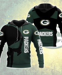 Nfl Green Bay Packers 3D All Over Printed Hoodie, Zip Up Hoodie Style 2