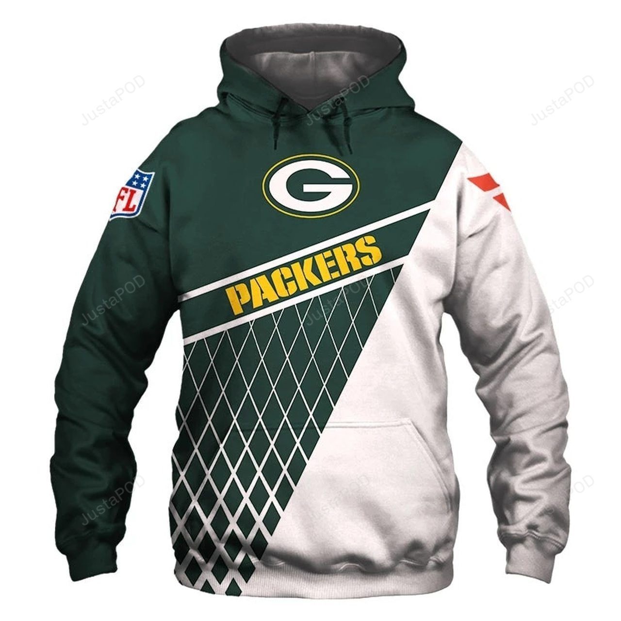 Nfl Green Bay Packers Unisex 3D All Over Print Zip Up Hoodie Option
