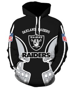 Nfl Hoodie 3D Okland Raiders Hoodie Sweatshirt Pullover For Sale