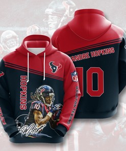 Nfl Houston Texans Deandre Hopkins 3D All Over Print Zip Up Hoodie Option