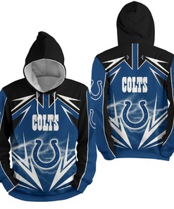 Nfl Indianapolis Colts Lighting 3D Full Over Print Hoodie Zip Hoodie Sweater Tshirt 3