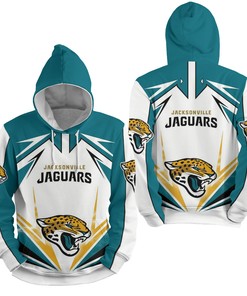 Nfl Jacksonville Jaguars Lighting 3D Full Over Print Hoodie Zip Hoodie Sweater Tshirt 3
