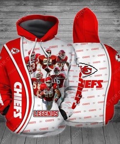 Nfl Kansas City Chiefs Legends For Unisex 3D All Over Print Zip Up Hoodie Option