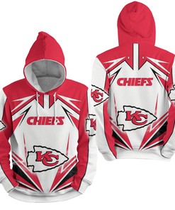 Nfl Kansas City Chiefs Lighting 3D Full Over Print Hoodie Zip Hoodie Sweater Tshirt 3