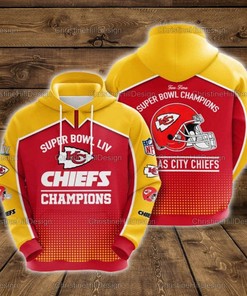 Nfl Kansas City Chiefs Super Bowl Champion 3D All Over Print Zip Up Hoodiezip Up Hoodie