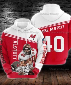 Nfl Mike Alstott Tampa Bay 3D All Over Print Zip Up Hoodiezip Up Hoodie