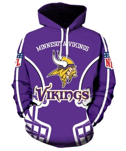 Nfl Minnesota Vikings 3D Printed Hoddie