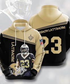 Nfl New Orleans Saints Marshon Lattimore 3D All Over Print Zip Up Hoodie Option