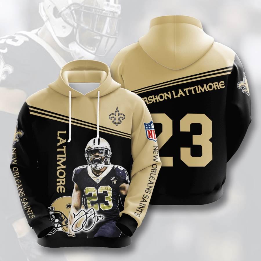 Nfl New Orleans Saints Marshon Lattimore 3D All Over Print Zip Up Hoodie Option