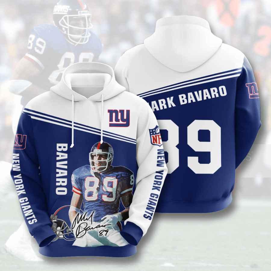 Nfl New York Giants Mark Bavaro 3D All Over Print Zip Up Hoodie Option