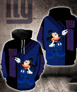 Nfl New York Giants Mickey Mouse 3D All Over Print Zip Up Hoodie Option