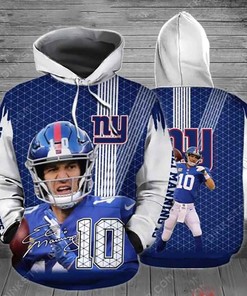 Nfl New York Giants Ny 3D All Over Print Zip Up Hoodie Option