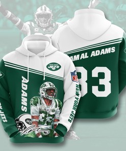 Nfl New York Jets Jamal Adams 3D All Over Print Zip Up Hoodie Option