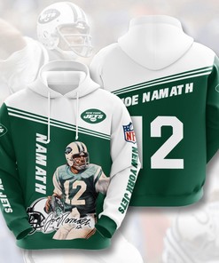 Nfl New York Jets Joe Namath 3D All Over Print Zip Up Hoodie Option