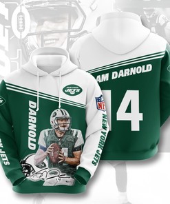 Nfl New York Jets Sam Darnold 14 3D All Over Print Zip Up Hoodie Option