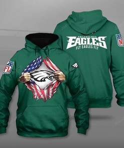 Nfl Philadelphia Eagles Patriotic Flag Men And Women 3D Full Printing Hoodie Zip Hoodie Nfl Philadelphia Eagles 3D Full Printing Shirt