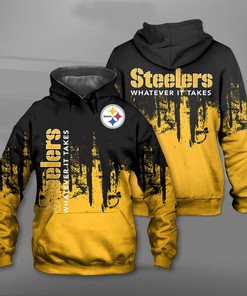 Nfl Pittsburgh Steeler 3D All Over Print Zip Up Hoodie Option