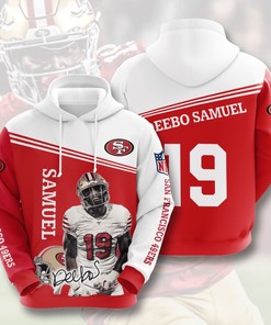 Nfl San Francisco 49Ers Deebo Samuel 3D All Over Print Zip Up Hoodie Option