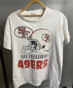 NFL San Francisco 49Ers Tshirt Pullover Hoodie Crewneck Sweatshirt Reprinted Full Color Full Size Gifts For Fans
