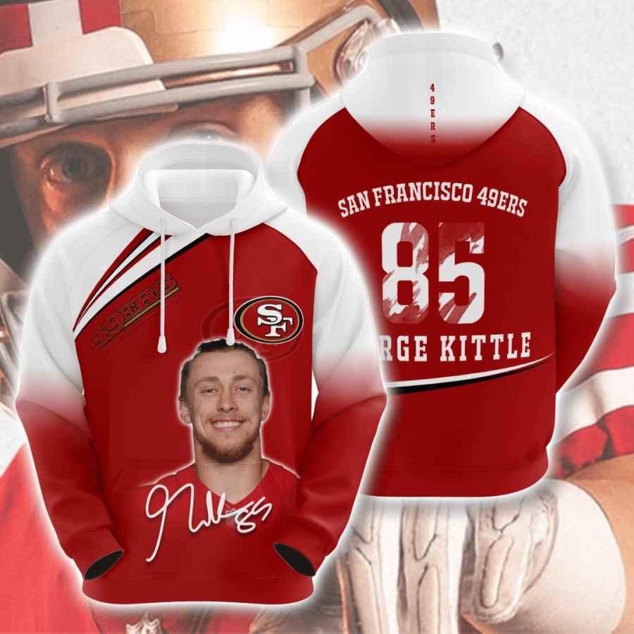 Nfl San Francisco 49Ers George Kittle 3D All Over Print Zip Up Hoodie Option