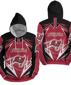Nfl Tampa Bay Buccaneers Lighting 3D Full Over Print Hoodie Zip Hoodie Sweater Tshirt 3
